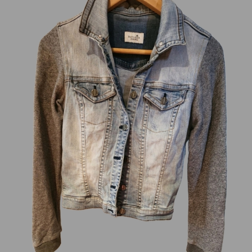 Denim‎ Sweater Jacket Size XS Or Youth XL